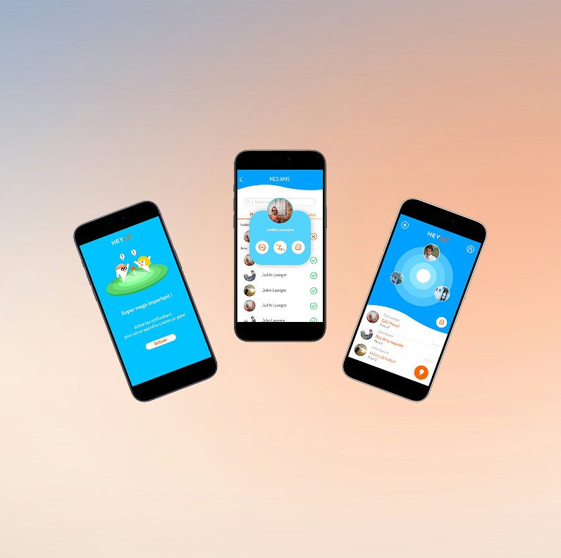 screenshot of a social app